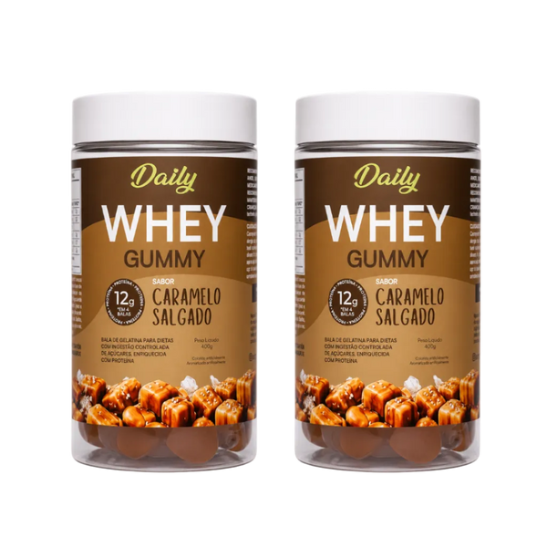 Combo 2 unidades Daily Whey Goma Caramelo Salgado 400g