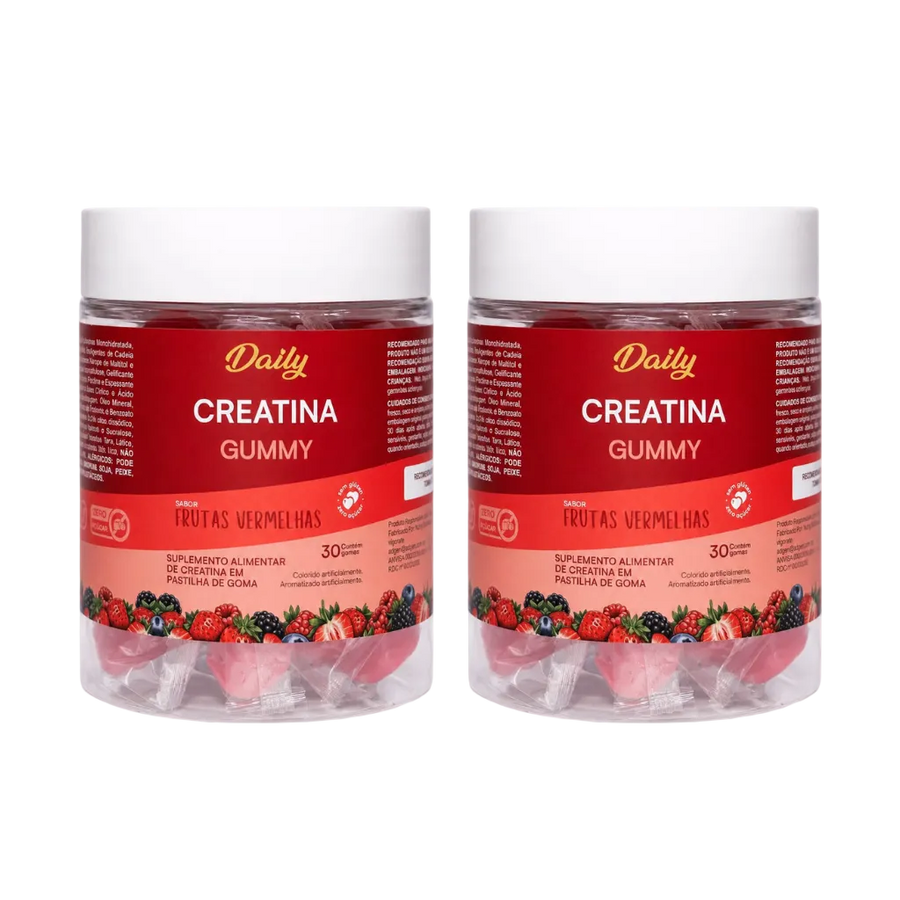 Combo 2 unidades Daily Creatina Gummy Frutas Vermelhas 210g