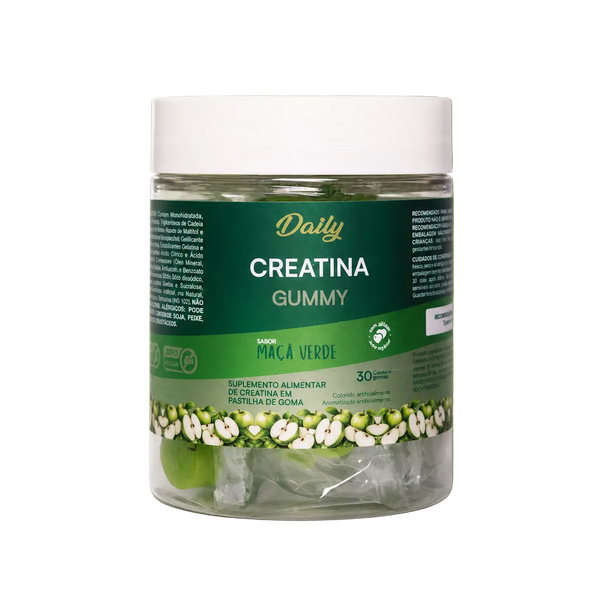 Daily Creatina Gummy Maçã Verde 210g