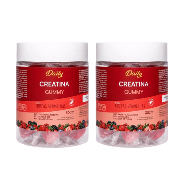 Combo 2 unidades Daily Creatina Gummy Frutas Vermelhas 210g